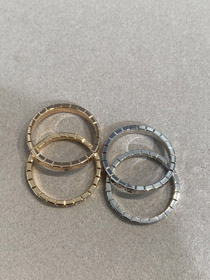 Chopard white gold rock sugar diamond ring-3836